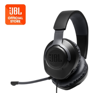 JBL Quantum 100 Wired over ear gaming headset with a detachable