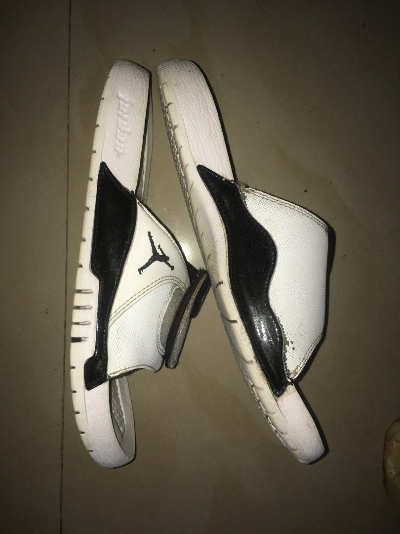 Air Jordan Hydro 11 Retro Slides Concord AJ0022 107 Men s Fashion Footwear Slippers Slides on Carousell