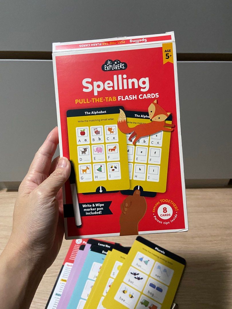 Junior explorer phonics spelling pull the tab flash cards, Hobbies ...
