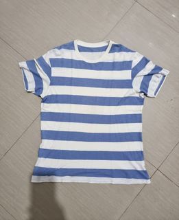kaos salur stripe balok uniqlo size xl ld 105