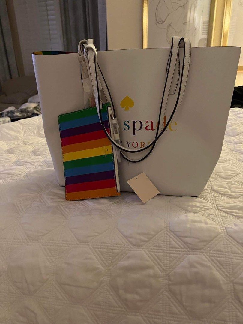 Arch rainbow logo large reversible tote on sale