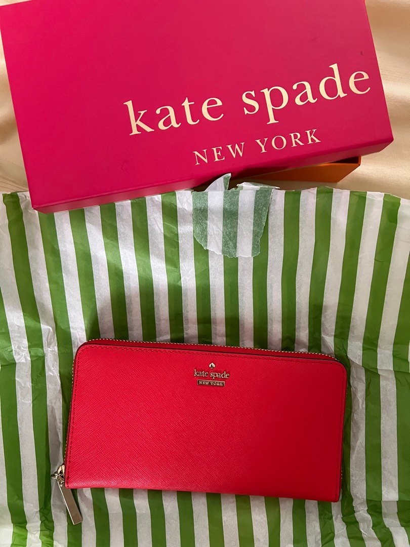 Kate spade heirloom red wallet top