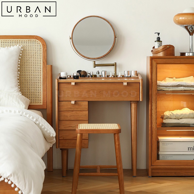 KELLIES Rustic Vanity Table Set, Furniture & Home Living, Furniture