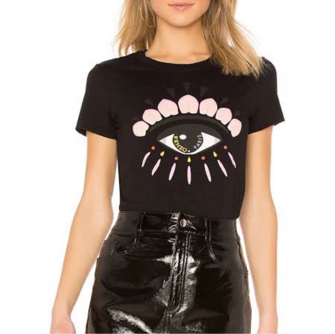 KENZO ONE EYE T SHIRT Fesyen Wanita Pakaian Wanita Atasan di