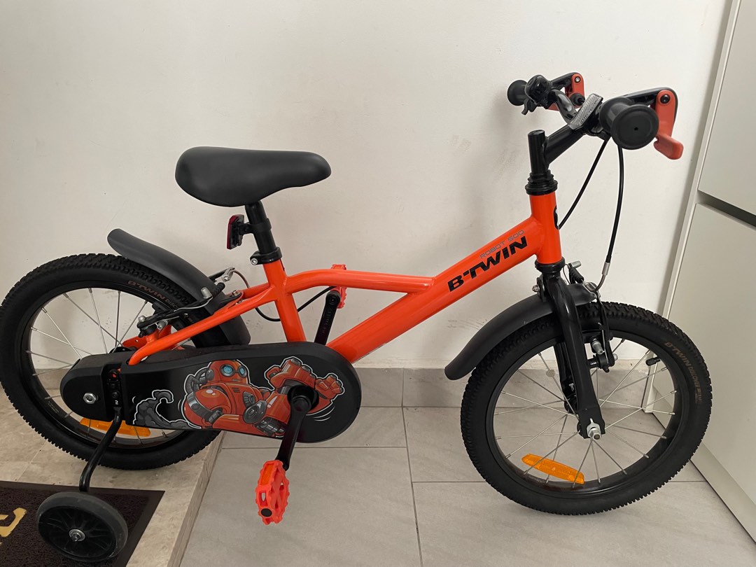 Kids bicycle Btwin 16 inch Robot 500,46 years old, Sports Equipment