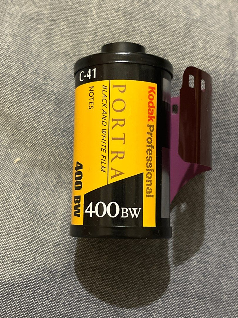 Kodak Portra 400 BW black and white negative film for 135 camera