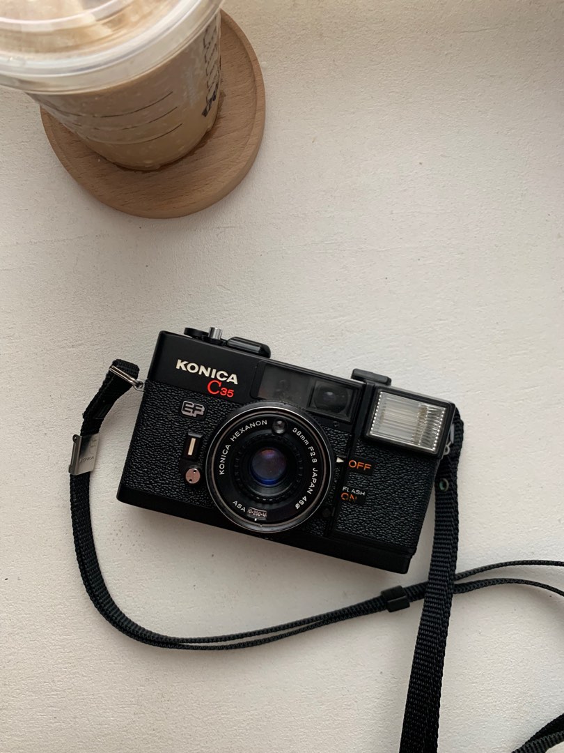 Konica Camera Sample Konica c35 EF, Photography, Cameras on Carousell