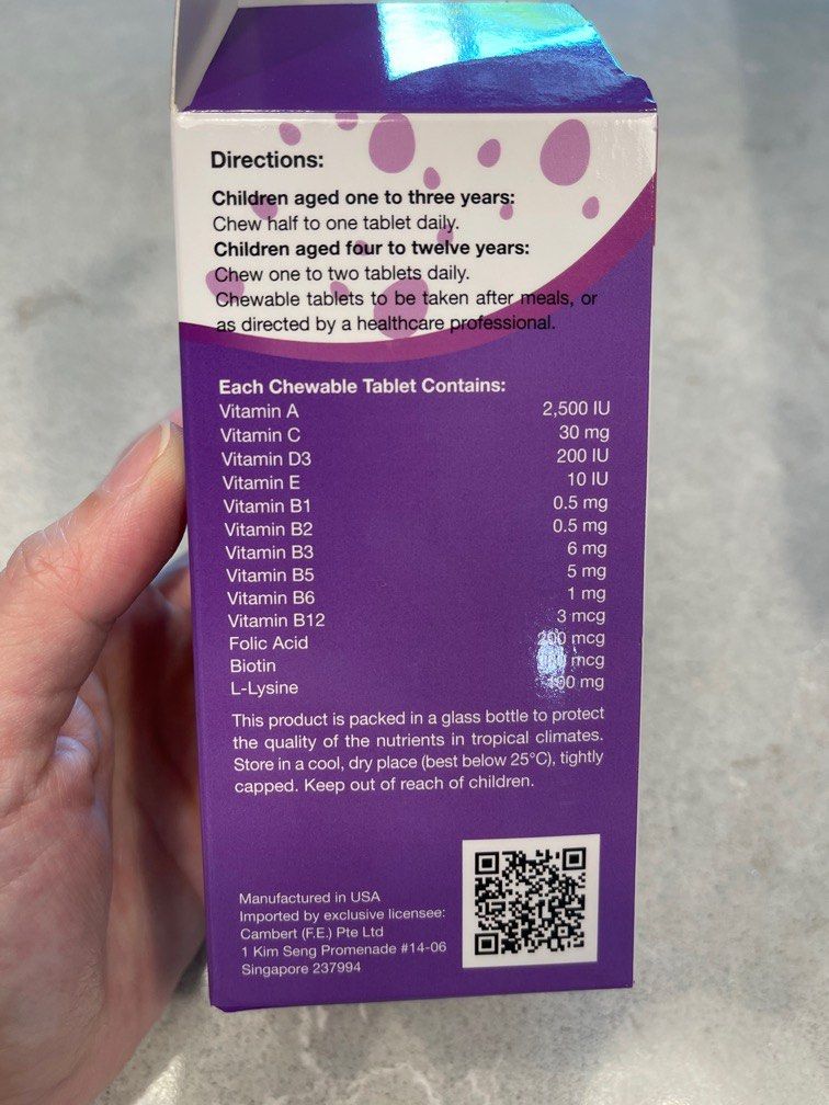 Kordel Multivitamin + Lysine, Health & Nutrition, Health Supplements