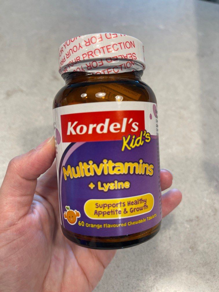 Kordel Multivitamin + Lysine, Health & Nutrition, Health Supplements