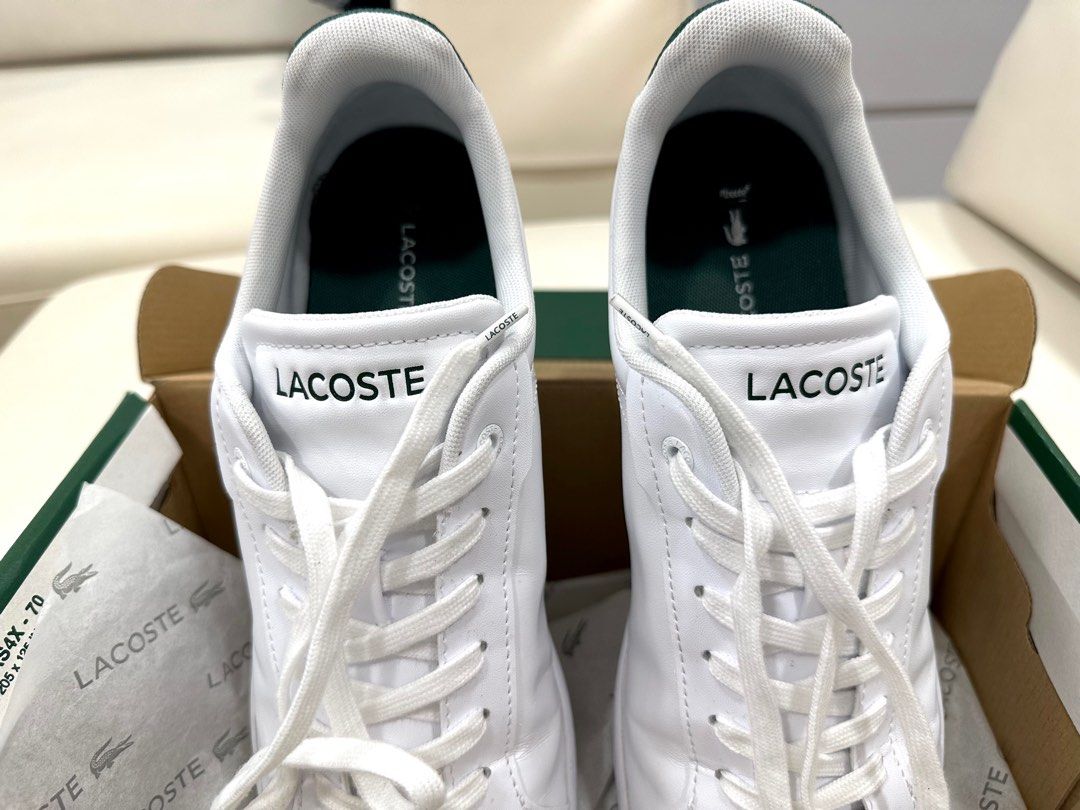 Lacoste white 2025 casual shoes