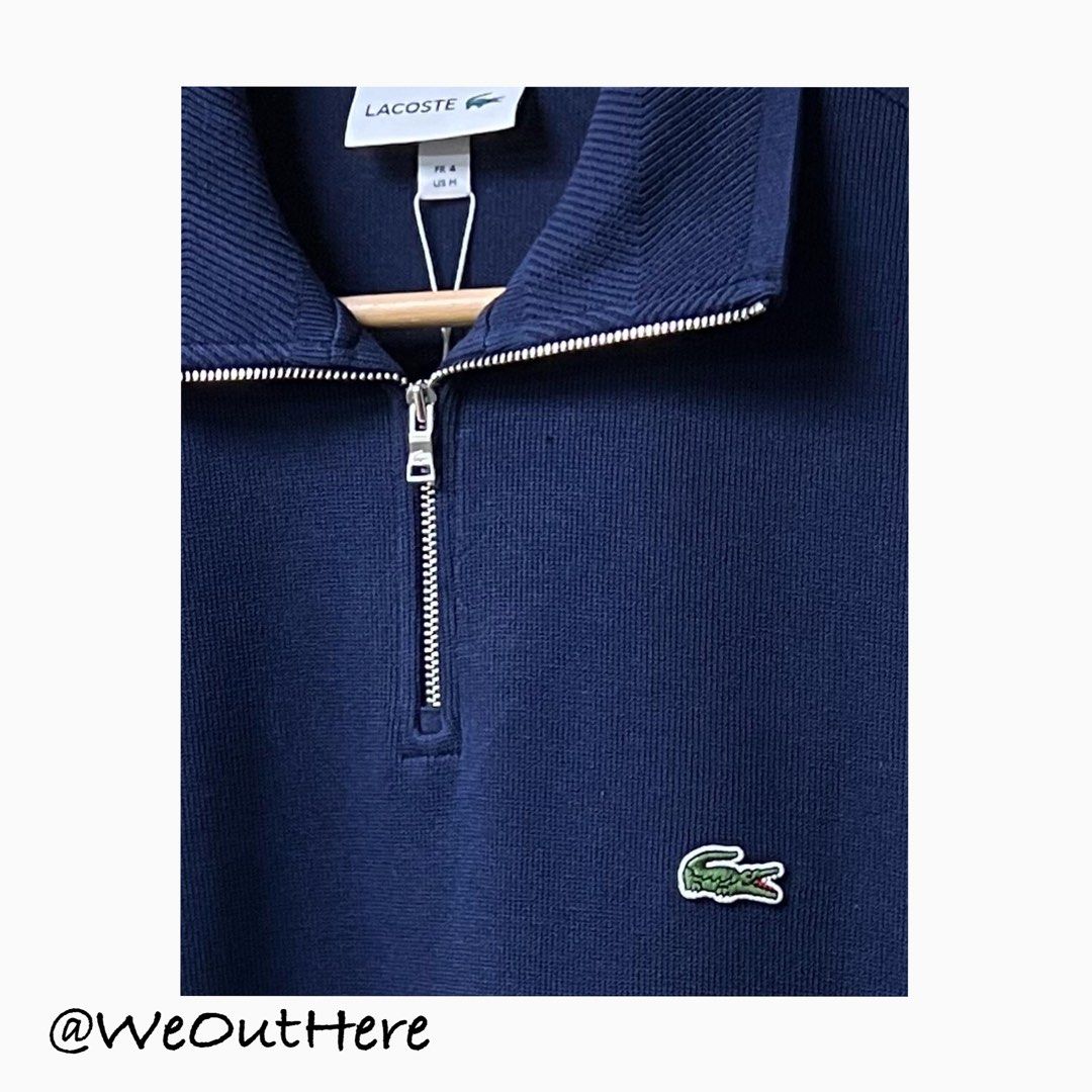 Lacoste Half Zip Long Sleeve Men s Fashion Coats Jackets and