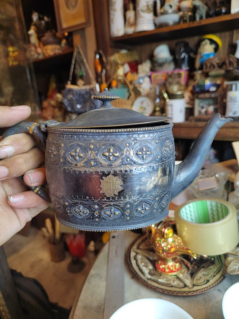 Victorian discount silver teapot