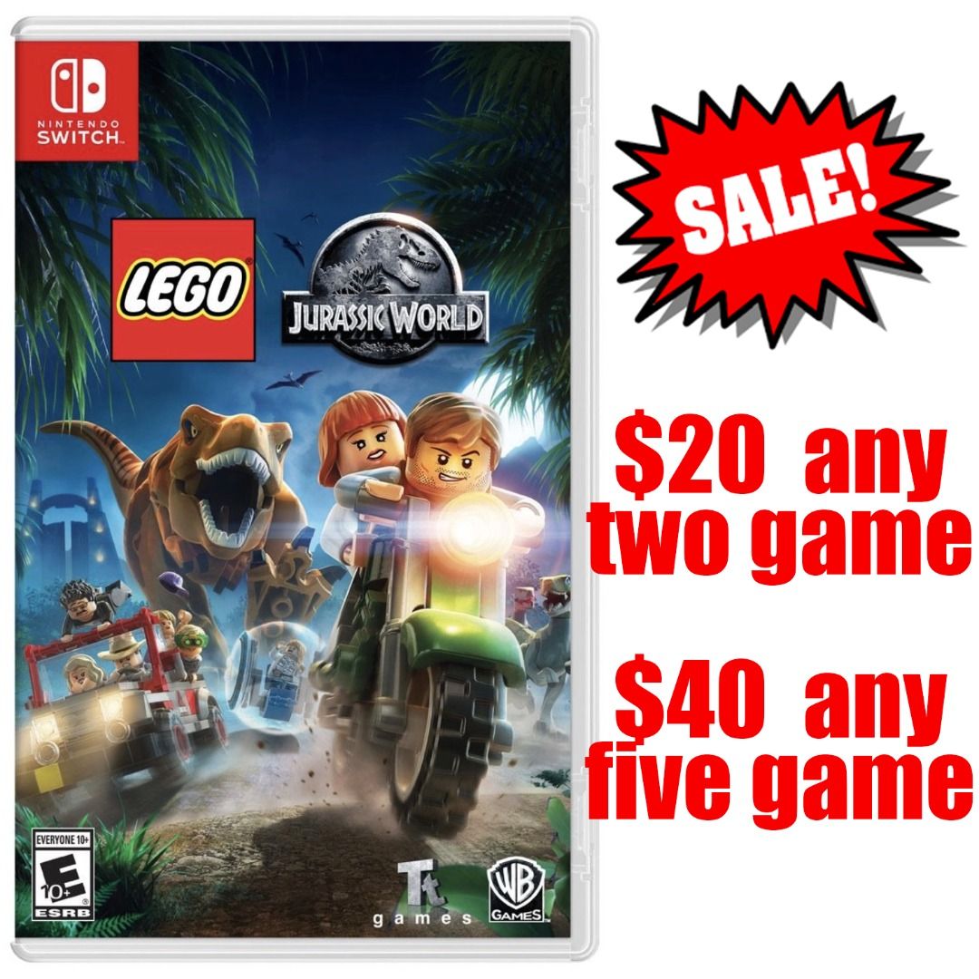Lego Jurassic World switch, Video Gaming, Video Games, Nintendo on Carousell