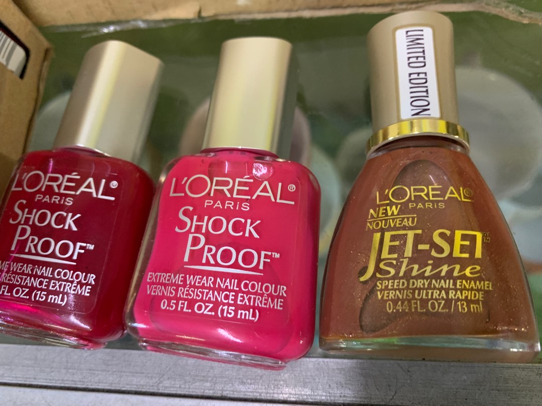 LOREAL New Jet Set Nail Polish 3 for 100, Beauty & Personal Care, Hands