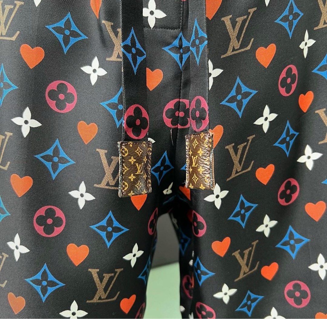 Louis Vuitton Game On Silk Pants Size 40 Black