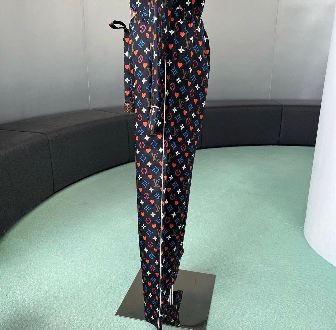 Louis Vuitton Game On Silk Pants Size 40 Black, Luxury, Apparel on Carousell