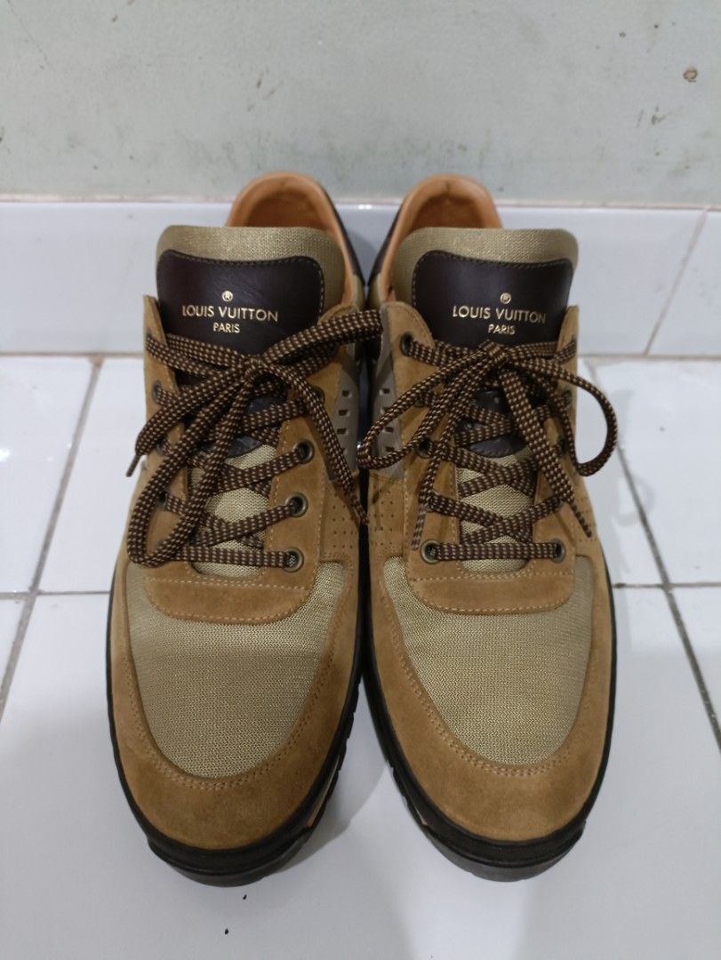 Louis Vuitton LV Harlem Richelieu brown beige sneaker original