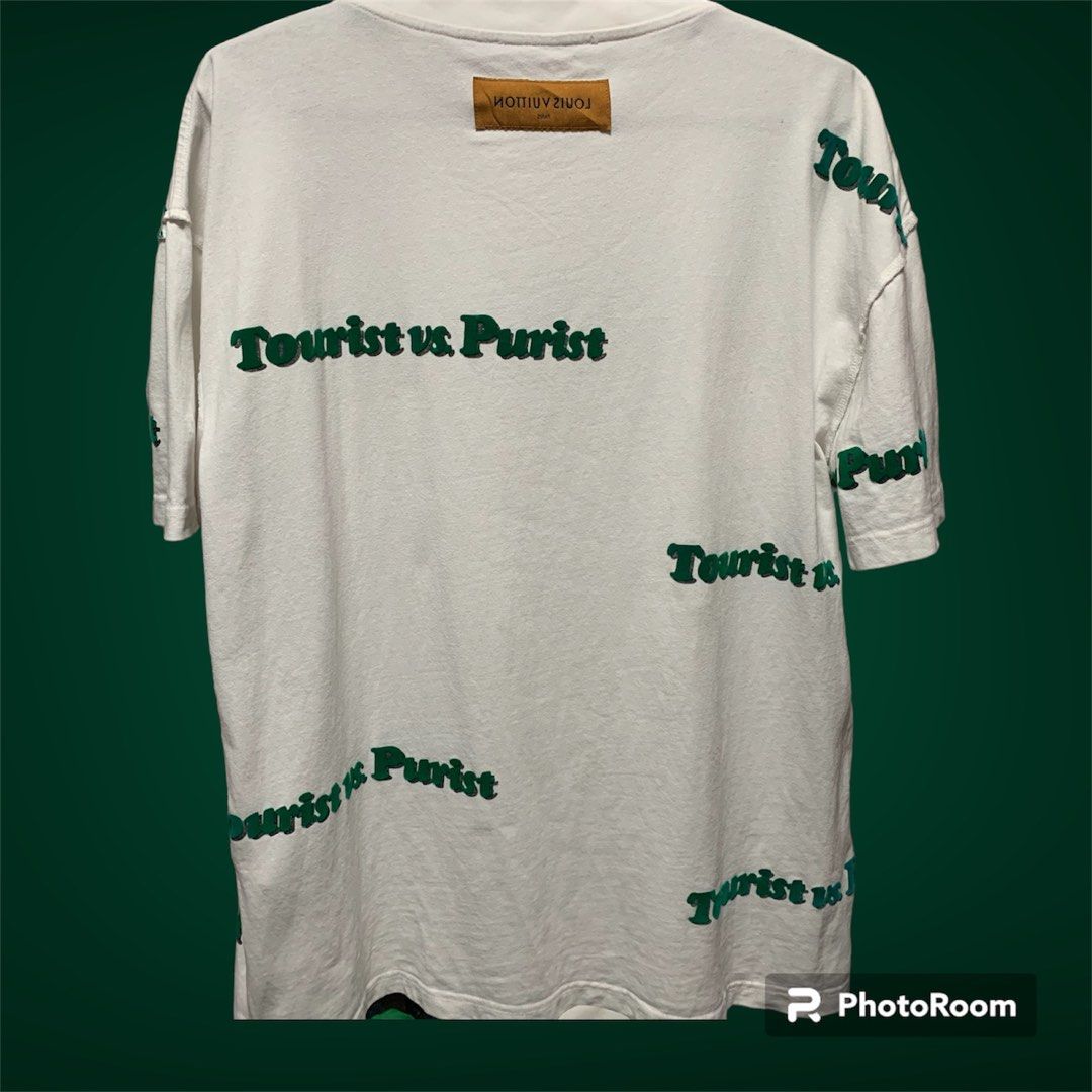 Louis Vuitton TOURIST VS PURIST Print T-Shirt Tops Men S White 21AW From  Japan 