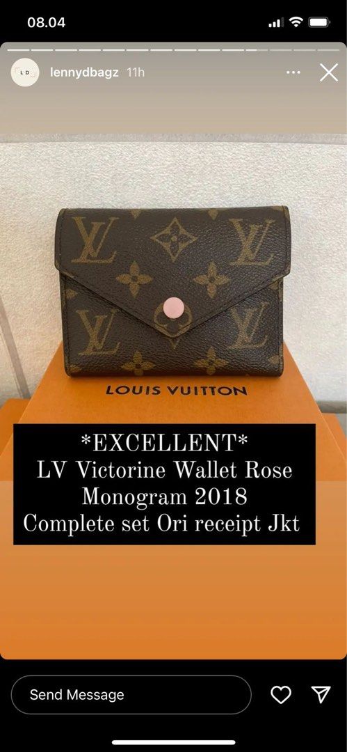 Replica Louis Vuitton M41938 Victorine Wallet Monogram Canvas For Sale