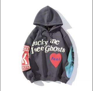 Lucky me i see ghost hoodie kanye west