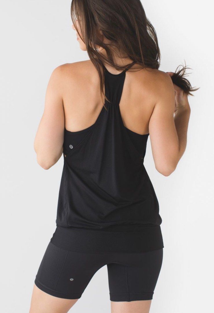 Lululemon No Limits Tank - Black / Midnight Iris Multi - lulu fanatics