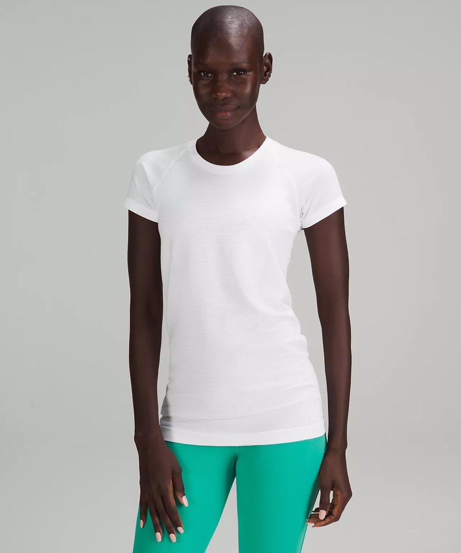BNWT Lululemon Swiftly Tech Short-Sleeve Shirt 2.0 Race Length (White) (6),  Women's Fashion, Activewear on Carousell