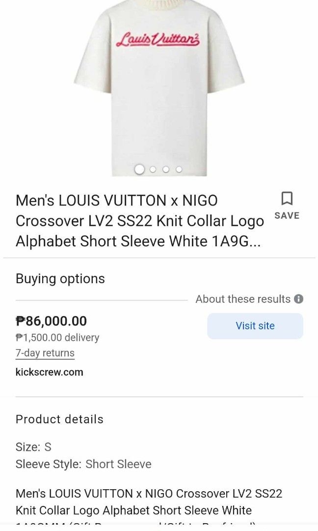 Men's LOUIS VUITTON x NIGO Crossover LV2 SS22 Knit Collar Logo Alphabe