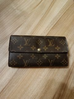 真品LV經典發財包長夾，物況較差，如圖，西班牙製

高標勿入