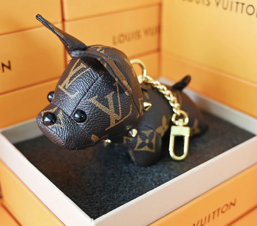 Louis Vuitton LV Bulldog Keychain, Hobbies & Toys, Toys & Games on