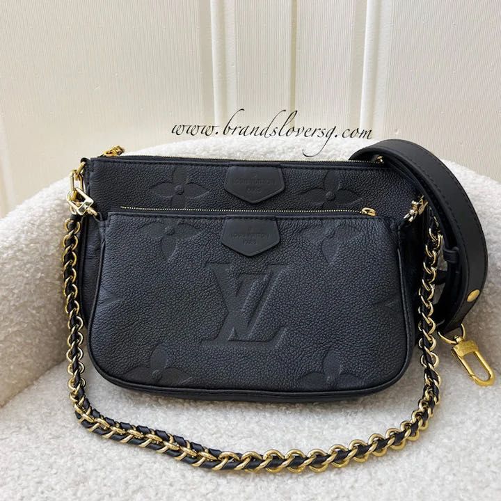 Louis Vuitton - Multi Pochette Accessoires - Black - Monogram Leather - Women - Luxury