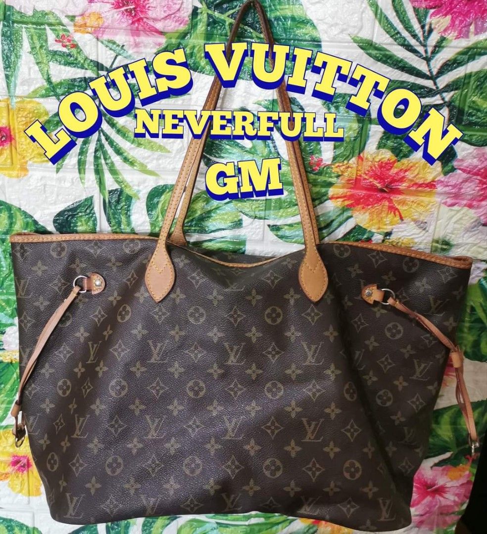 Authentic LV NeverFull GM size, Luxury, Bags & Wallets on Carousell