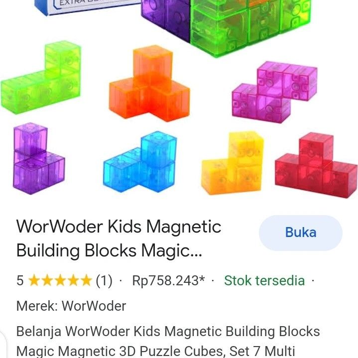  WorWoder Kids Magnetic Building Blocks Magic Magnetic