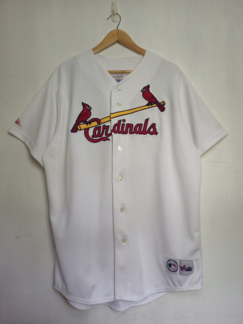 Majestic, Shirts, Vintage Majestic St Louis Cardinals Jersey Men Xl Extra  Large Off White Made Usa