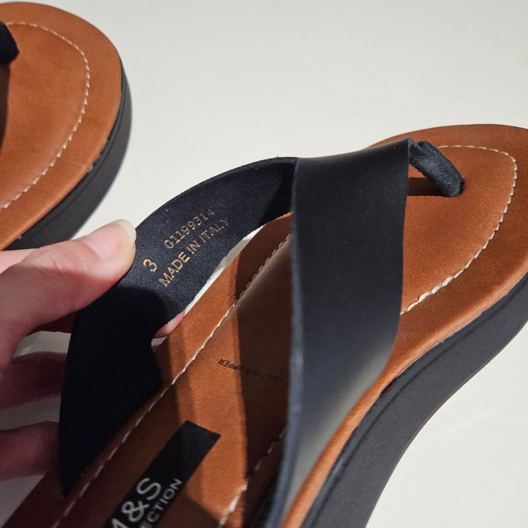 Marks and spencer leather slippers clearance