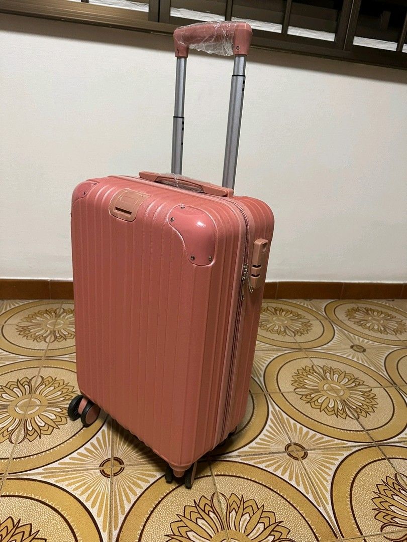 Matt Rose Pink Cabin Luggage, Hobbies & Toys, Travel, Luggage on Carousell