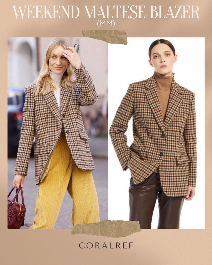Max Mara Weekend Maltese Blazer Women s Fashion Coats Jackets