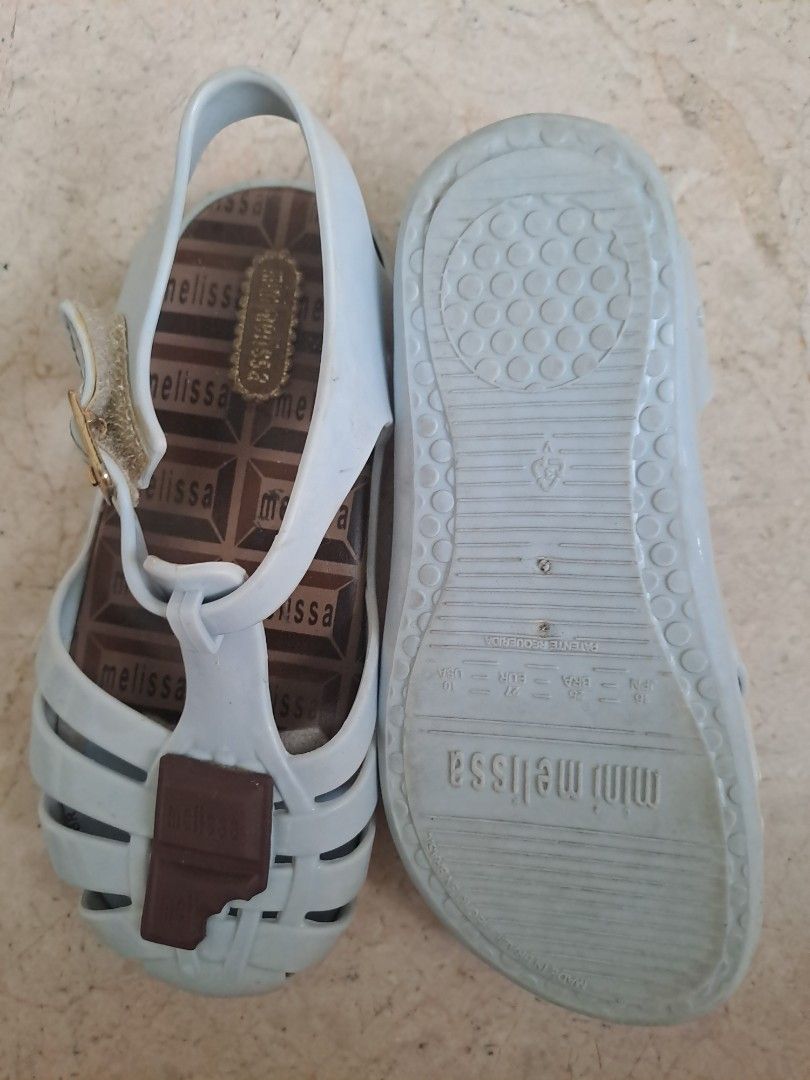 Mini Melissa shoes Chocolate Size 10 USA