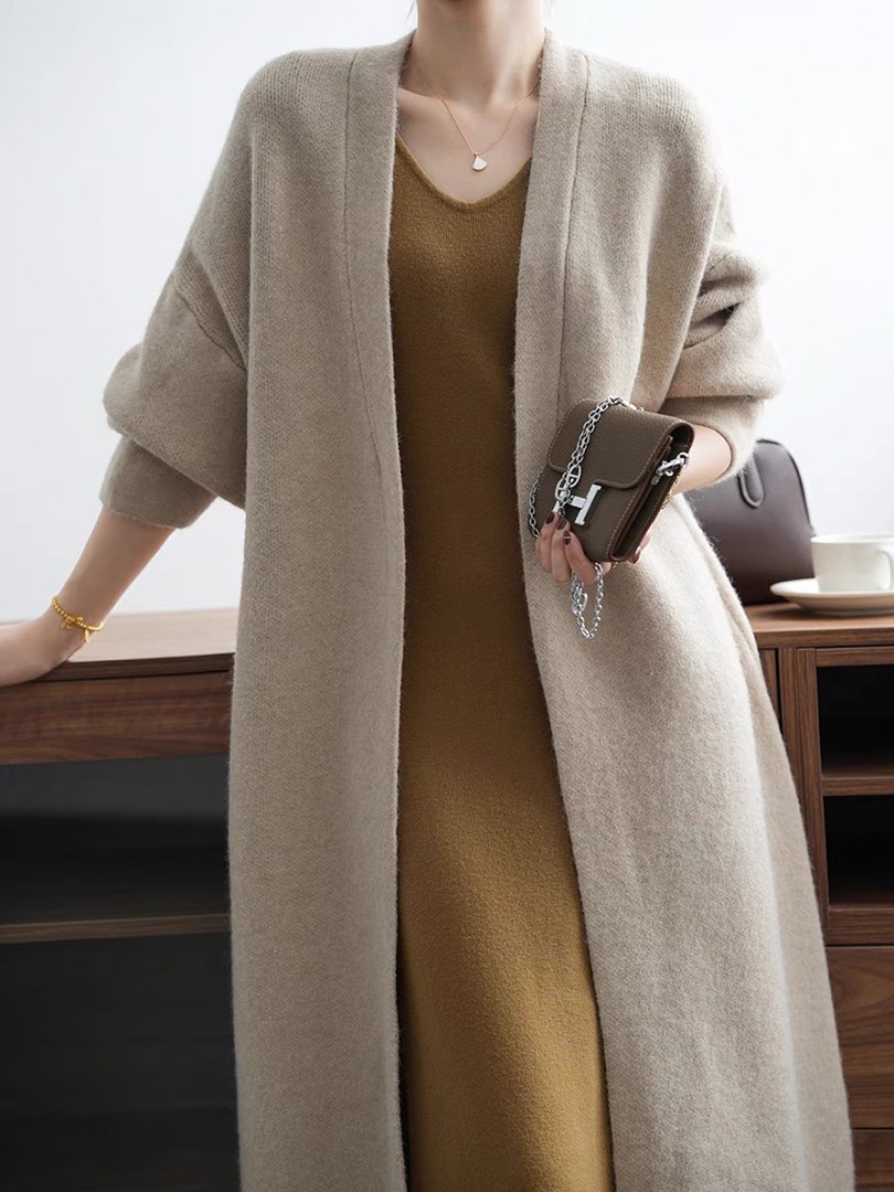 Elegant long cardigan clearance