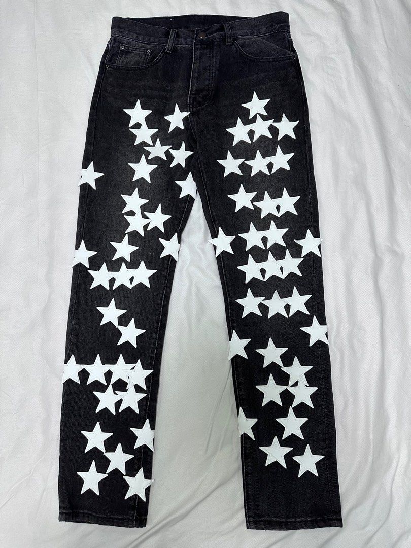 MNML | SS21 Stars Denim (Category: Jeans) located in Lapu Lapu. Submitted by nervecloset (Listing ID 1255894148, Image 3). Description: MNML | SS21 Stars Denim size 31 on tag.. Fits 32 Actual measurements shown in photos Excellent condition 1850 + sf.