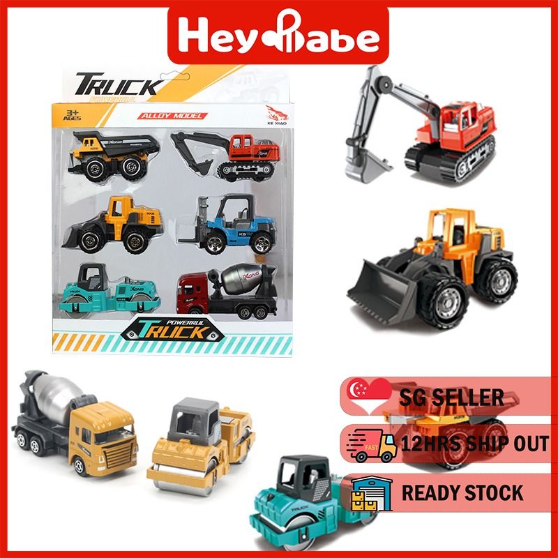 New Arrival 1 64 Alloy car toy Metal Construction Truck. Excavator Mixer Service vehicle. Toys for boys. HEYBABE. Hobbies Toys Toys Games on Carousell