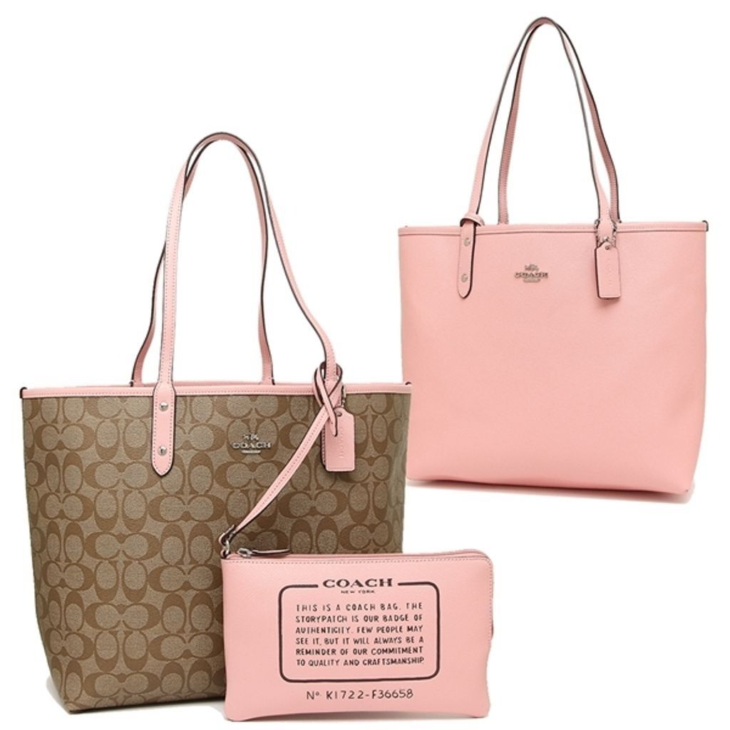 Coach pink tote bag online