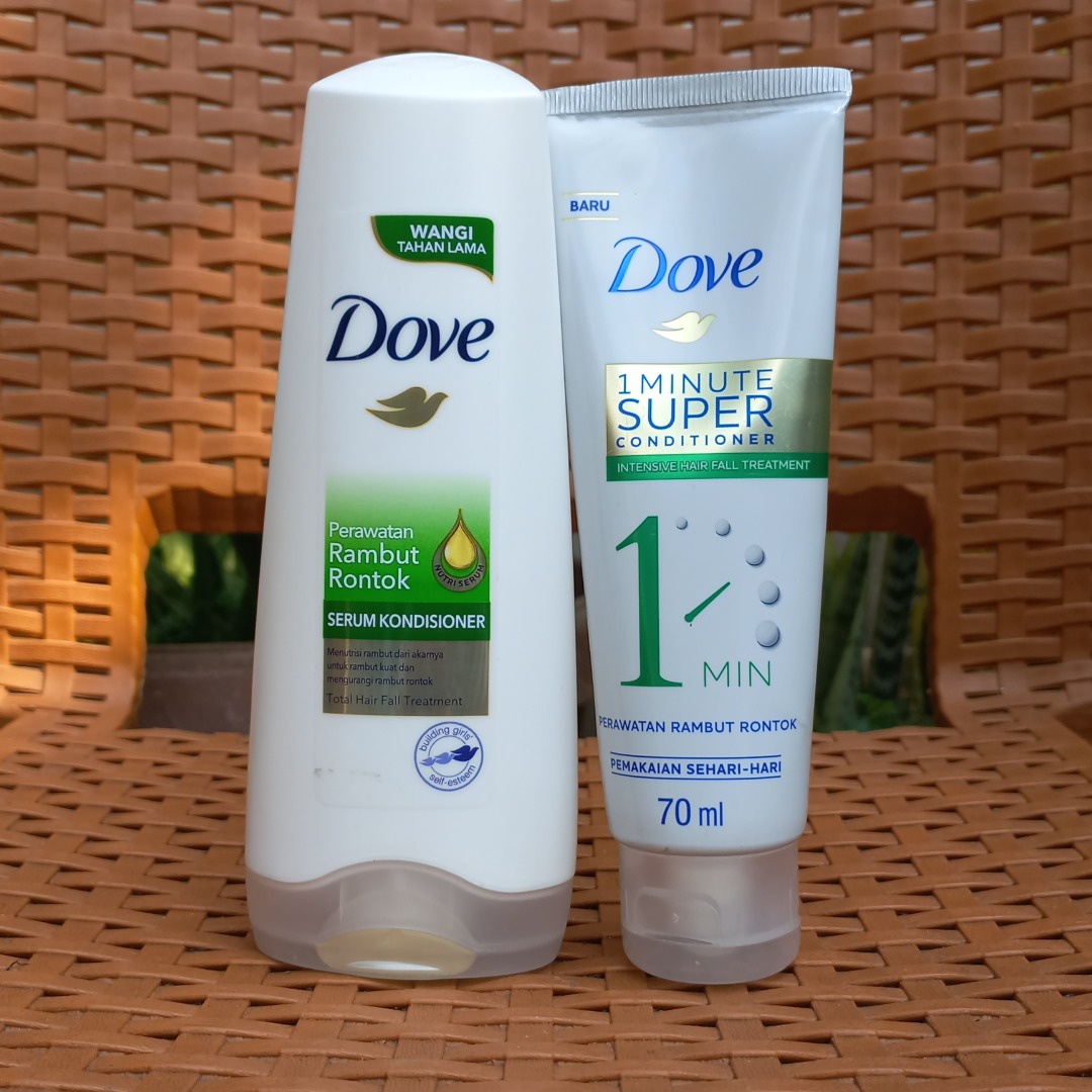 NEW Dove Conditioner Total Hair Fall + Dove 1 Minute Super Conditioner