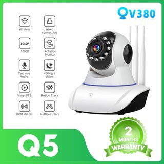 [NEW] V380 Q5 HD 1080P CCTV IP Camera Wifi Wireless Indoor Outdoor CCTV Night