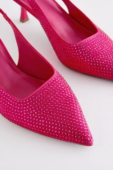 Next Pink Rhinestone Heels Women s Fashion Footwear Heels on