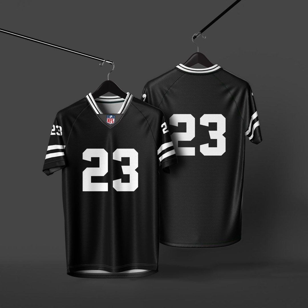 NFL VNECK RAGLAN JERSEY MOCKUP Men #39 s Fashion Activewear on Carousell