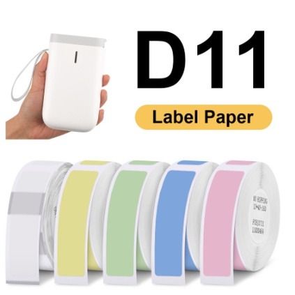 NiiMbot Thermal Transparent Printer Paper Waterproof Oil Proof White  Kitchen Cosmetics Name Date price Labels for D11 Printer