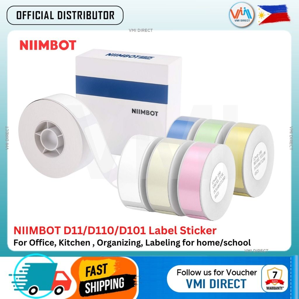 NIIMBOT D11 D110 name tag label sticker stickers waterproof price tag ...
