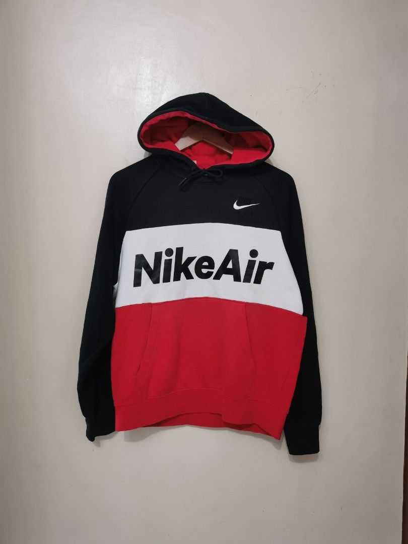 Nike Air Big Spellout Tri Color Fleece Hoodie Jacket Men s