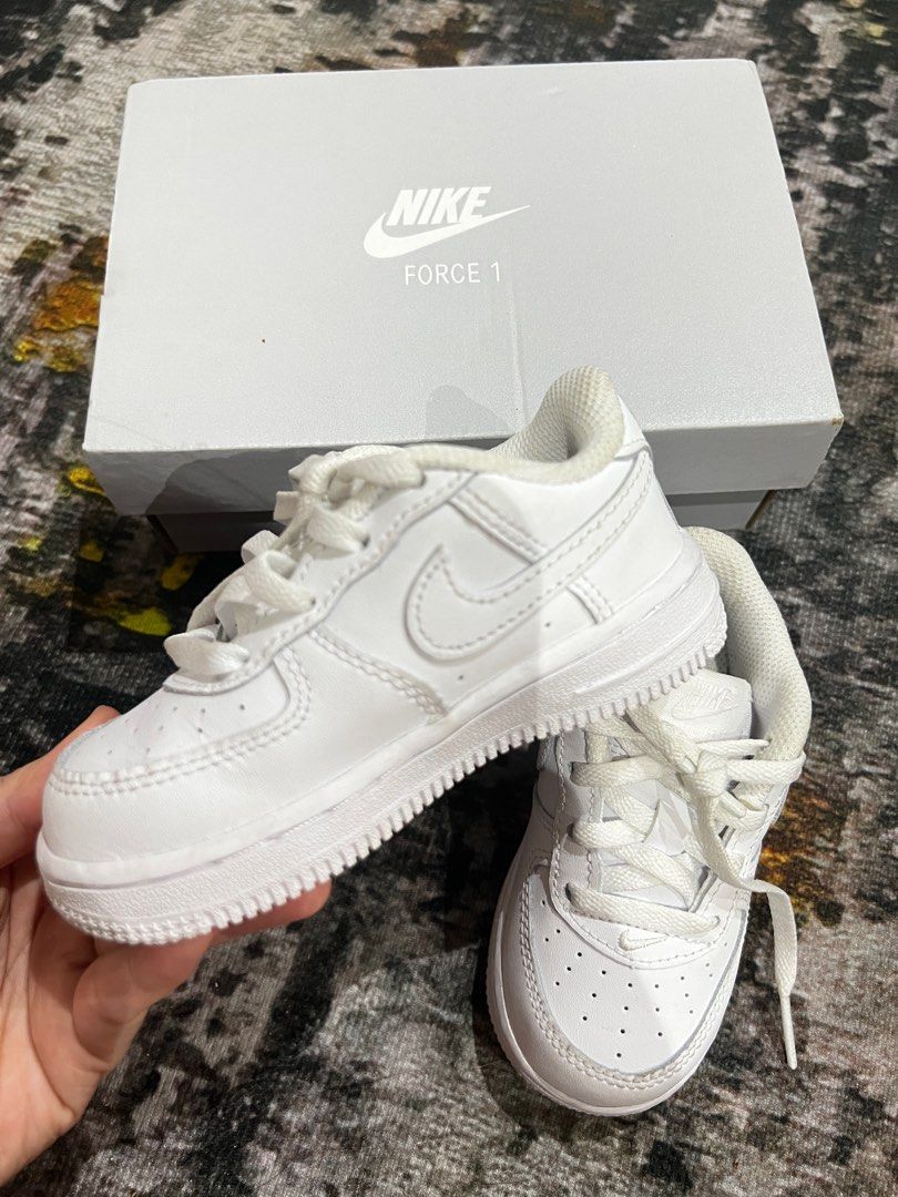 All white forces for toddlers hot sale
