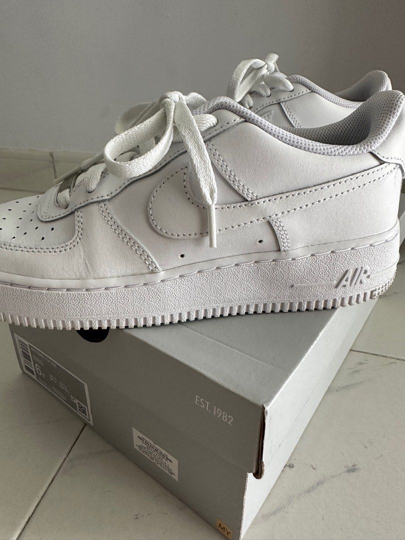 All white air cheap force 1 gs